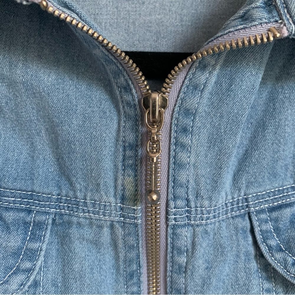 Denim Zip-Up Jacket - Picture 4 of 6